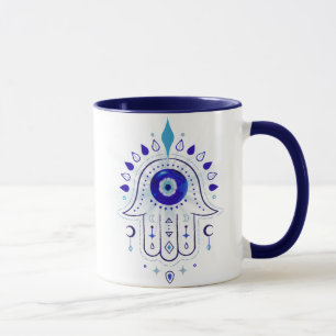 Taza Hamsa Evil Eye Hand