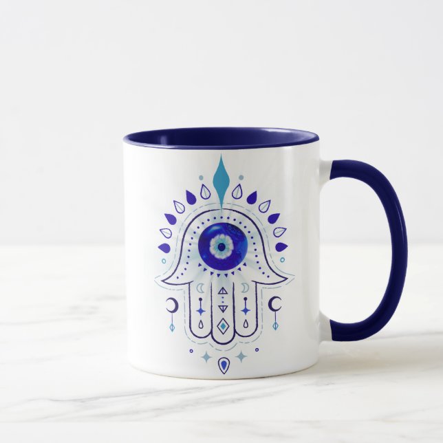 Taza Hamsa Evil Eye Hand (Derecha)