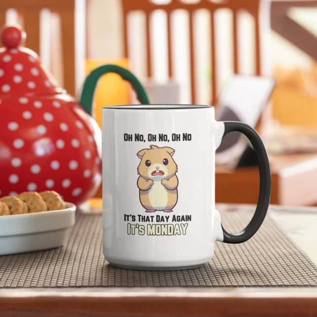 Taza Hamster - Oh No, es ese día, es lunes (Subido por el creador)