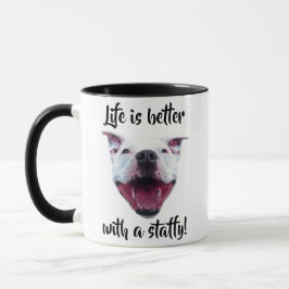 Taza Hand Drawn Staffordshire Bull Terrier Mug       