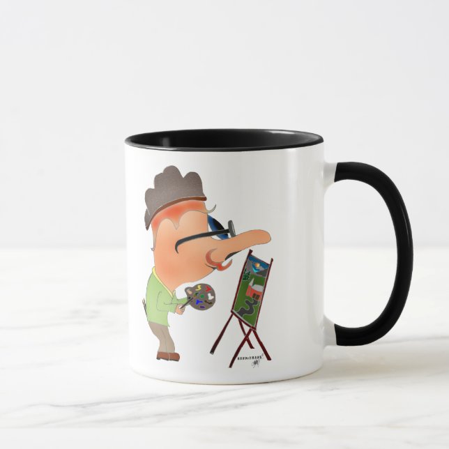 Taza HANDzYMANS.NHOJ - Artista (Derecha)