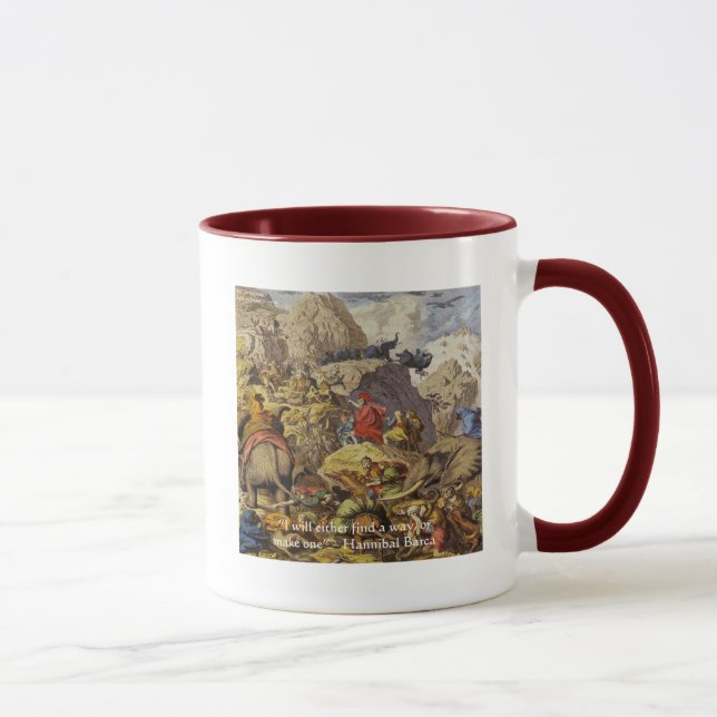 Taza Hanníbal Barca & Ejército & Citas Regalos & Tarjet (Derecha)