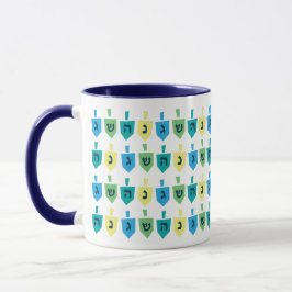 Taza Hanukkah Dreidel Party Mug