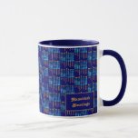 Taza HANUKKAH Fruta del Espíritu Cristiano<br><div class="desc">HANUKKAH Fruit of the Spirit Christian Coffee Mug, especialmente diseñado con la menorah de Hanukkah y el fruto de nueve veces del Espíritu Santo de la fe cristiana: amor, alegría, paz, sufrimiento, bondad, bondad, fidelidad, autocontrol. Esta taza de café de Hanukkah sería un gran regalo para los judíos mesiánicos para...</div>