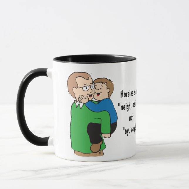 Taza ¡Hanukkah Mug o cumpleaños o cualquier día Mug! (Izquierda)