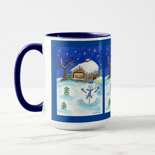 Taza Hanukkah Snowman Mug (Izquierda)