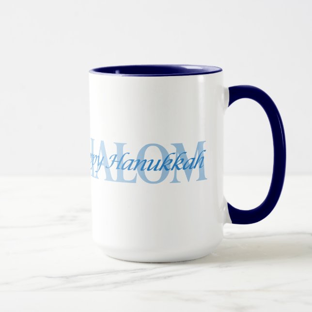 Taza Hanukkah Star of David - Jack Russell Terrier (Derecha)