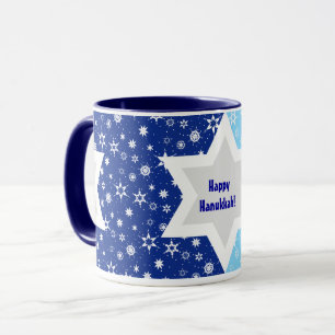Taza Hanukkah Star of David Mug