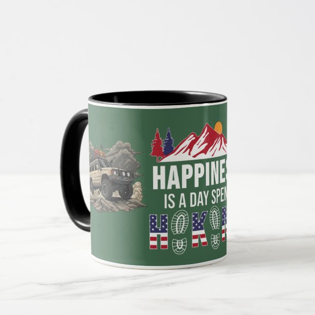 Taza Happiness Is 4x4 Adventure Trail Explorer  (Anverso izquierdo)