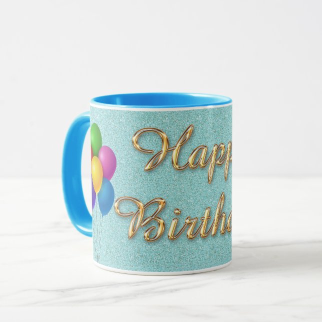 Taza Happy Birthday (Anverso izquierdo)