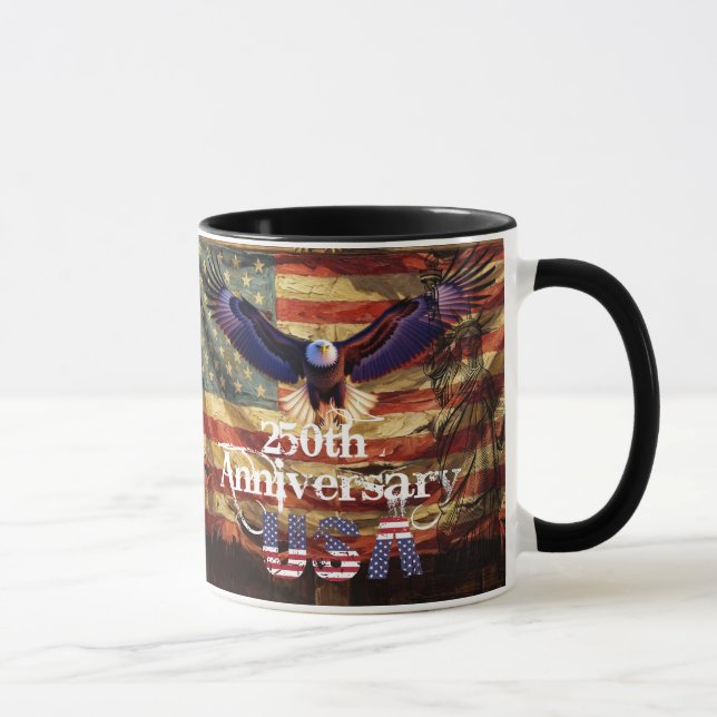 Taza Happy Birthday  250 Years Strong America (Derecha)