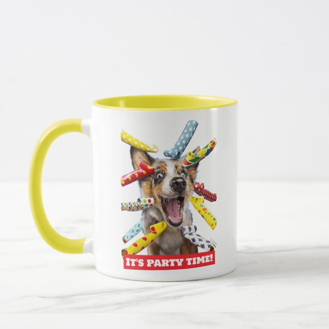 Taza Happy Dog Party Blowers (Izquierda)