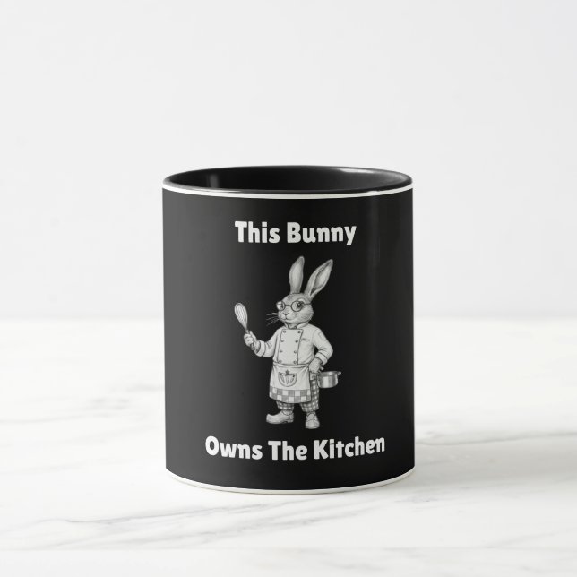 Taza Happy Easter Bunny This Bunny Owns The Kitchen (Centro)