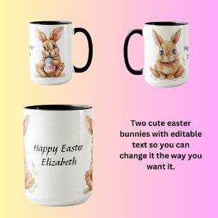 Taza Happy Easter Elizabeth