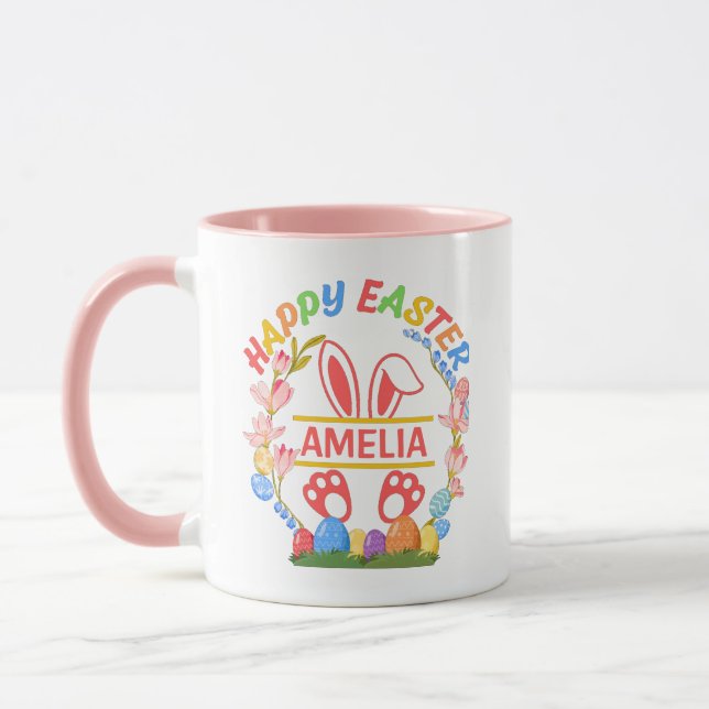 Taza Happy Easter Personalized  (Izquierda)