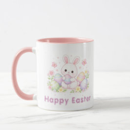 Taza Happy Easter Spring Design - Cute Easter Bunny