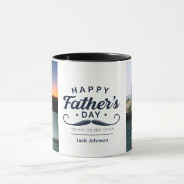 Taza Happy Father’s Day Mustache Tribute Design