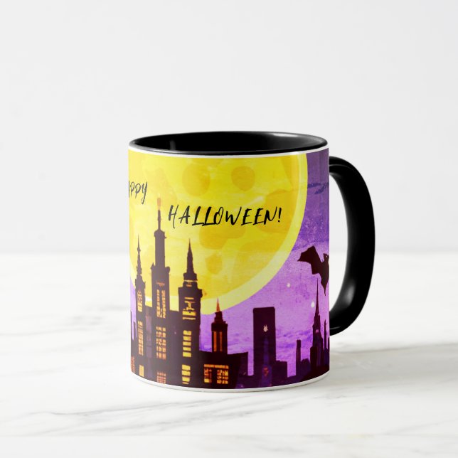 TAZA HAPPY HALLOWEEN CITYSCAPE (Anverso derecho)