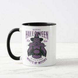 Taza Happy Halloween Witch Mug - "What's Up Witches"