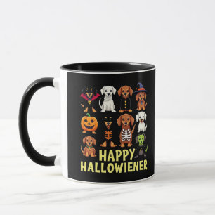 Taza Happy Hallowiener Spooky Halloween Dog Weiner