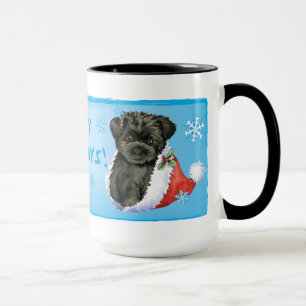 Taza Happy Howliday Affenpinscher