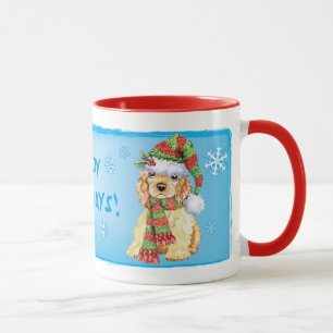 Taza Happy Howliday Cocker Spaniel