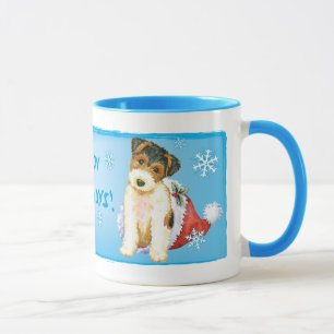Taza Happy Howliday Wire Fox Terrier