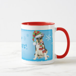 Taza Happy Howlidays Smooth Collie