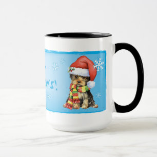 Taza Happy Howlidays Yorkie