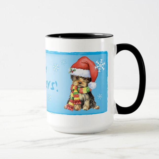 Taza Happy Howlidays Yorkie (Derecha)