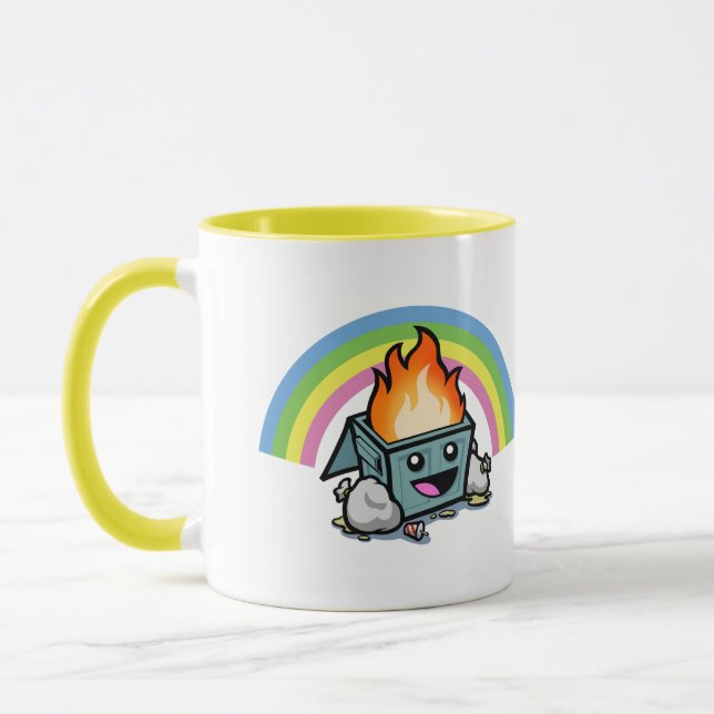 Taza "Happy Little Dumpster FIre" (Izquierda)