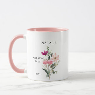 Taza Happy Mother's Day Name, Year with Photo Mug