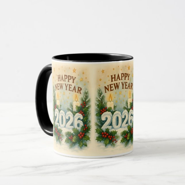 Taza happy new year 2026 premiumcoffee mug (Anverso izquierdo)