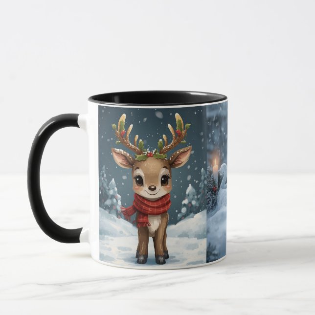 Taza happy new year 2026 winter candle mug (Izquierda)