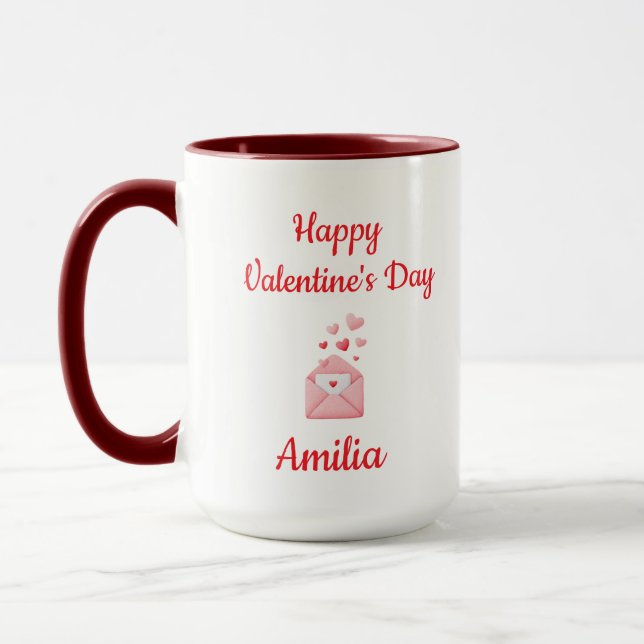 Taza Happy Valentine’s Day Cute Love Mug (Izquierda)