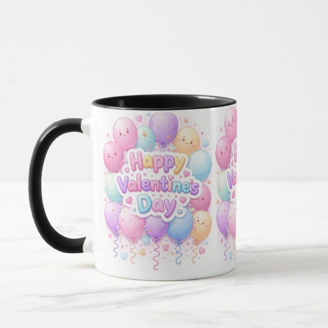 Taza Happy Valentine’s Day Mug – Cute Love Gift (Izquierda)