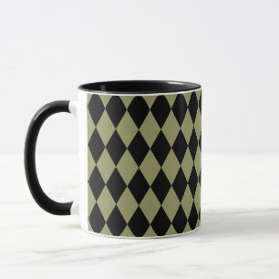 Taza Harlequin Aguacate y Negro