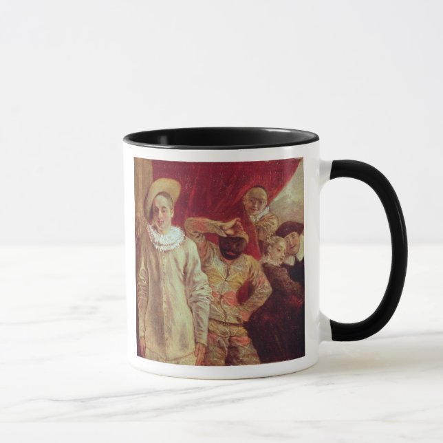 Taza Harlequin, Pierrot y Scapin, actores de COM (Derecha)