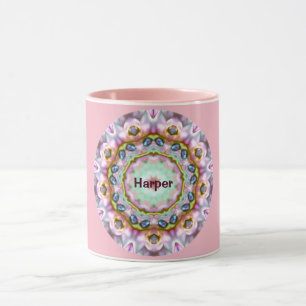 Taza HARPER ~ Fractal Paua Personalizada
