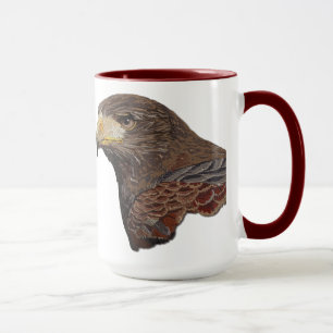 Taza Harris Hawk el falso bordado