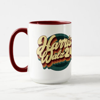 Taza Harris Walz Retro Mug