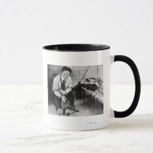 Taza Harry Houdini a punto de escapar de la cárcel