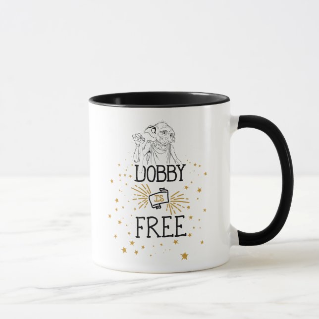 Taza Harry Potter | Dobby Is Free (Derecha)