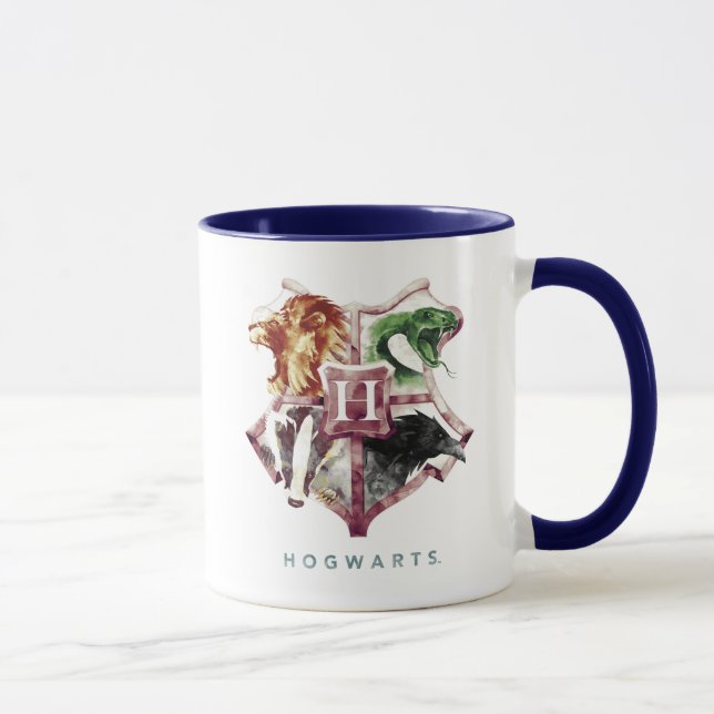 Taza Harry Potter | Escudo de HOGWARTS™ en Acuarela (Derecha)