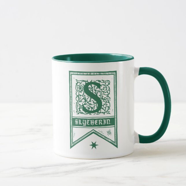 Taza Harry Potter | Estandarte de monograma de Slytheri (Derecha)