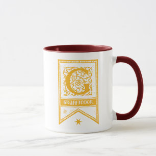 Taza Harry Potter   Estandarte monograma de Gryffindor