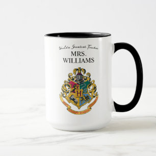 Taza Harry Potter   Hogwarts Crest Teacher Personalize