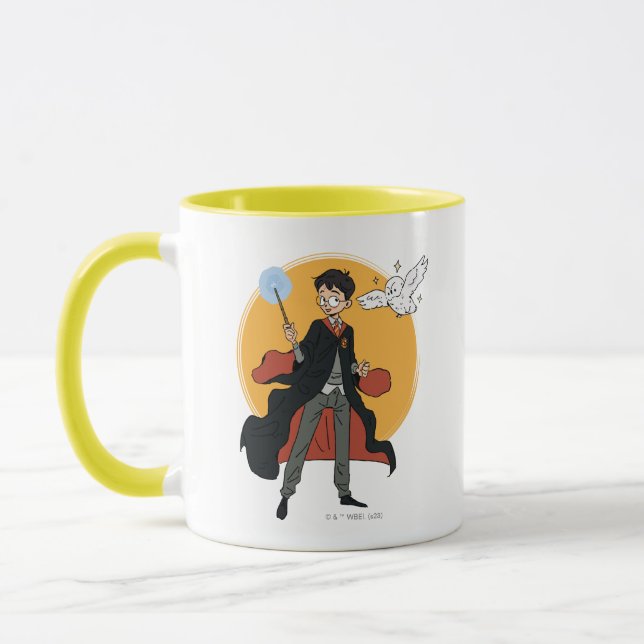 Taza HARRY POTTER™ y Ilustracion Hedwig (Izquierda)