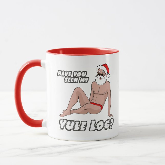 Taza ¿Has visto mi tronco de Navidad? (Izquierda)