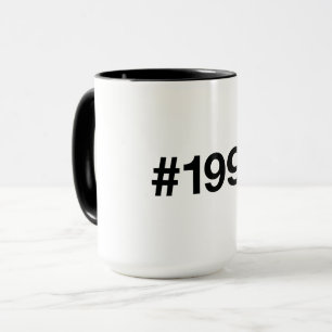 Taza Hashtag 33 Aniversario de cumpleaños de 1992
